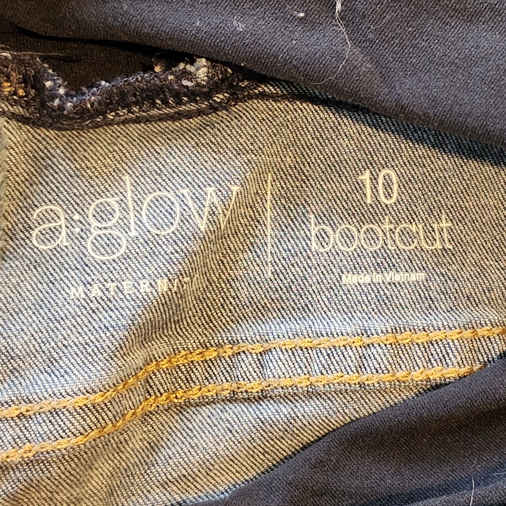 a: glow Maternity jeans size 10 bootcut - Picture 7 of 7